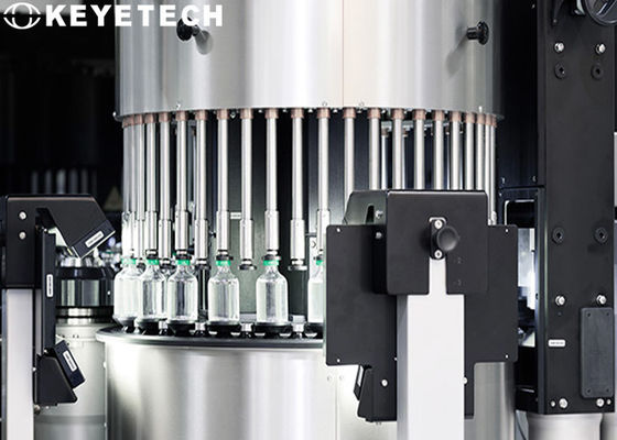 Sistema electrolítico de la máquina de Vision del algoritmo del AI para la prueba llana líquida de la botella