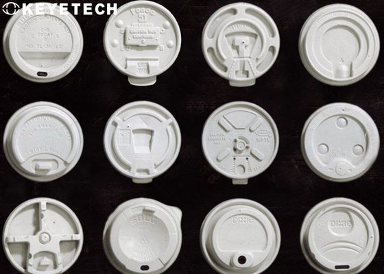 Sistema de inspección plástico de las tapas del café con la alta cámara industrial de Piexl
