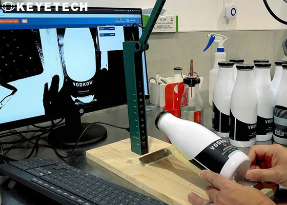 Sistema de inspección de la botella de la lechería del ANIMAL DOMÉSTICO para la estación del análisis de alimentos