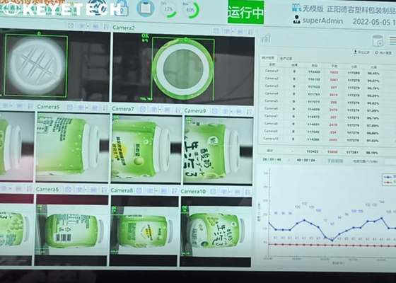 Sistema de inspección visual de la cámara de la industria de HD para las bebidas que llenan la línea
