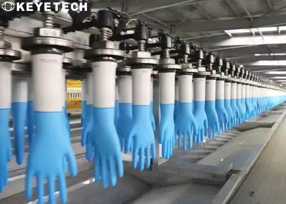 Calidad superficial del guante del silicón que comprueba la máquina para saber si hay planta de fabricación de la fábrica