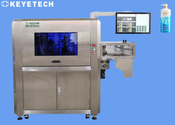 Máquina de empaquetado automática del equipo de la inspección del ODM para la etiqueta de la botella del gel de la ducha