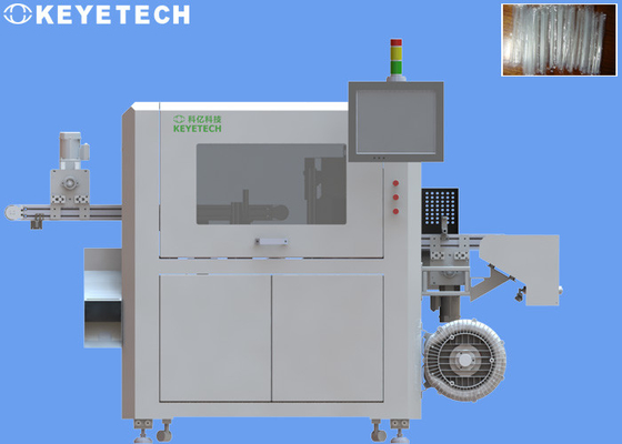 Straw Defective Product Inspection Machine con el sistema de etiquetado automático
