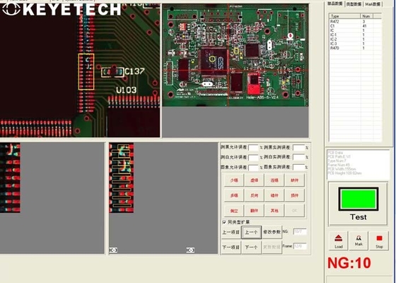 Análisis de imagen de principio óptico del sistema de inspección automática PCB AOI