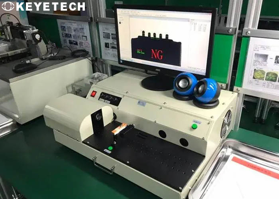 Sistema de inspección visual Vision en la producción automática industrial moderna
