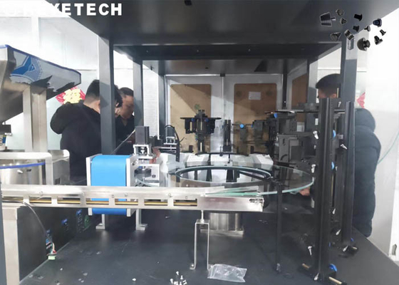 Sistema de inspección automático del CCD de los accesorios de goma con el alimentador de cristal de la placa giratoria