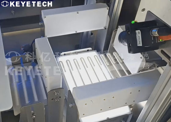 Máquina de inspección visual de rollo de embalaje de bebidas de paja con dispositivo de etiquetado