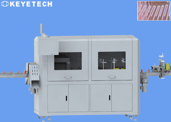 Máquina de inspección visual de rollo de embalaje de bebidas de paja con dispositivo de etiquetado