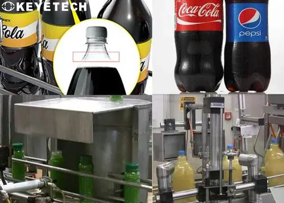 Sistema de inspección visual de la botella para medir y validar el volumen de líquido