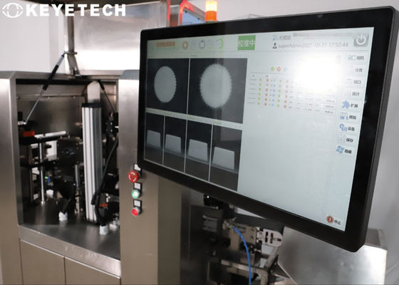Máquina de inspección visual de botellas estándar GMP con función de rechazo en línea