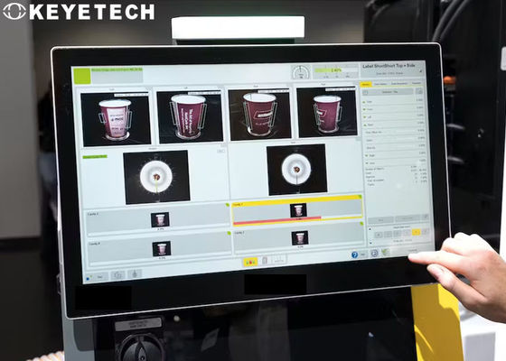 Sistema de clasificación de la copa de visión IML Control de calidad Máquina de inspección visual