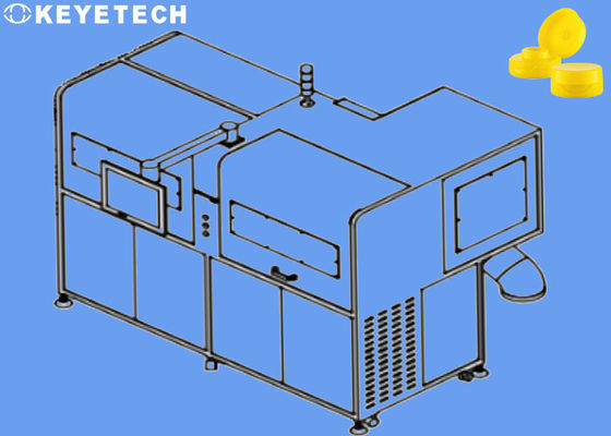 Máquina de inspección visual de tapa de plástico de PP Rechaza los defectos de flash de manchas negras