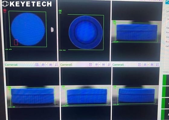 Máquina de inspección de cierre de 28 mm con HMI adaptada a la norma nacional
