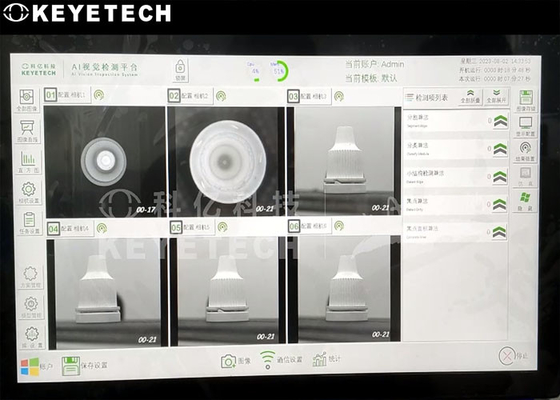 Máquina de inspección visual de la cámara de la tapa de la gota HMI Soporte de pantalla táctil
