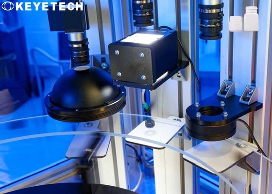 Sistema de inspección de visión de la cámara de cierre de la tapa con software de procesamiento de imágenes de alta velocidad
