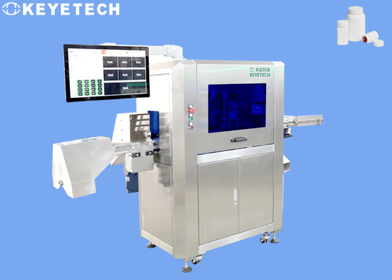 SS 304 Estructura GMP Máquina de inspección de visión para recipientes de botellas