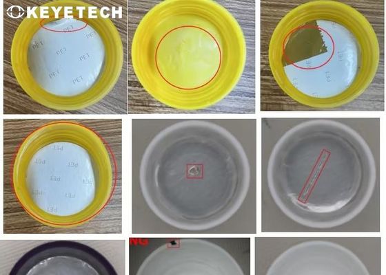 Aplicaciones de la máquina de inspección de visión SS 304 Flash superficial, moho corto y mancha negra