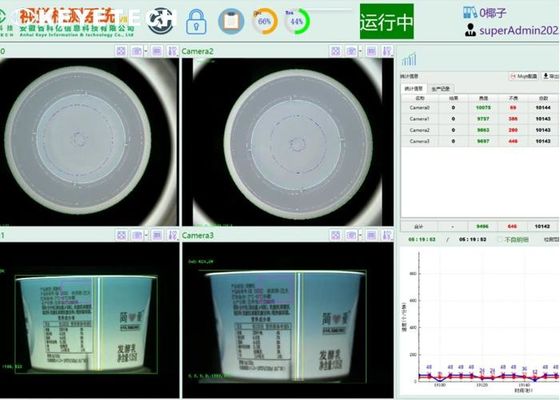 Máquina de inspección visual de etiquetado en el molde Control fiable de defectos de impresión
