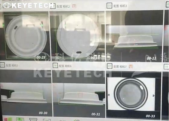 Máquina de inspección de visión de tapas de papel de moldeo de pulpa con algoritmo de aprendizaje profundo de IA