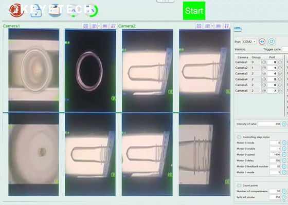 Máquina de inspección visual de preforma de PET fuera de línea con dispositivo de manipulación de materiales