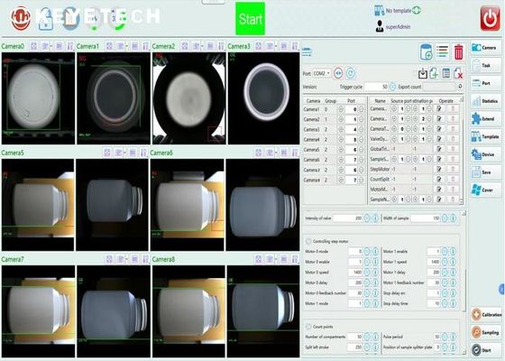Máquina de inspección de la visión para botellas de gota para ojos de 5 ml y 10 ml con soporte de servicio de acceso remoto