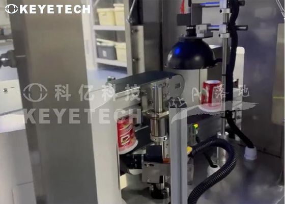 Máquina de clasificación de la visión de la copa IML Sistema de inspección visual automatizado sin defectos