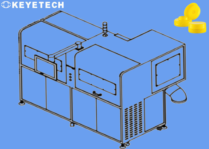 Máquina de inspección visual de tapa de plástico de PP Rechaza los defectos de flash de manchas negras