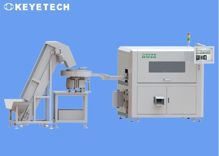Paquete en tiempo real de la máquina de la inspección visual de 4KW Ai que clasifica el sistema para los casquillos de descenso de ojo
