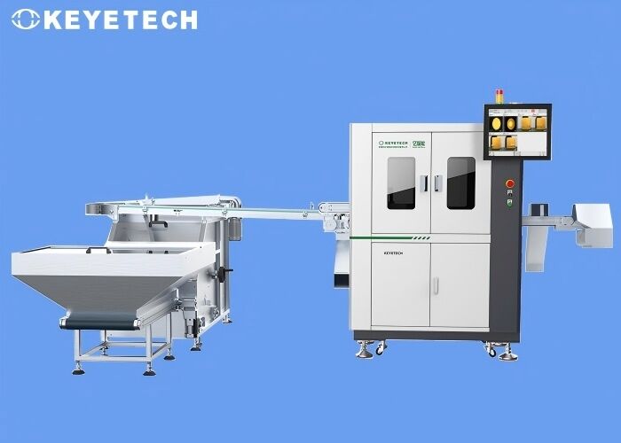 Máquina de inspección de visión y clasificación de defectos con tapa antirrobo de plástico