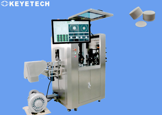 En la línea equipo del detector de los casquillos para la solución de llavero del empaquetado farmacéutico