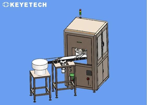 Máquina de detección de calidad de componentes de caucho con cámara industrial de alta velocidad